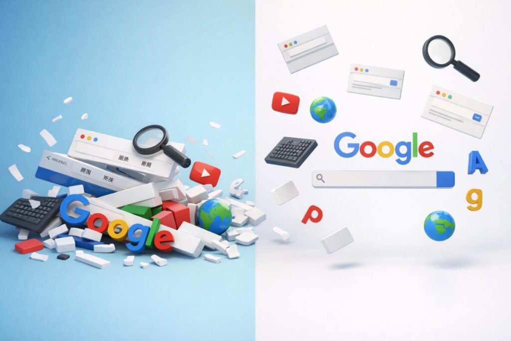 Googleの画面が崩壊する「Gravity」＆浮遊する「Antigravity」｜やり方・できない時の対処