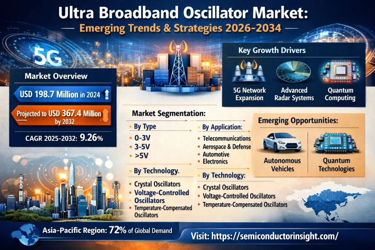 ウルトラブロードバンド発振器市場：新興トレンド、技術進歩、およびビジネス戦略（2026年-2034年）
