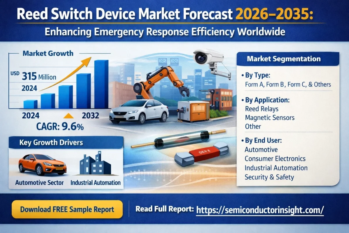 リードスイッチデバイス市場予測 2026–2035：世界的な緊急対応効率の向上