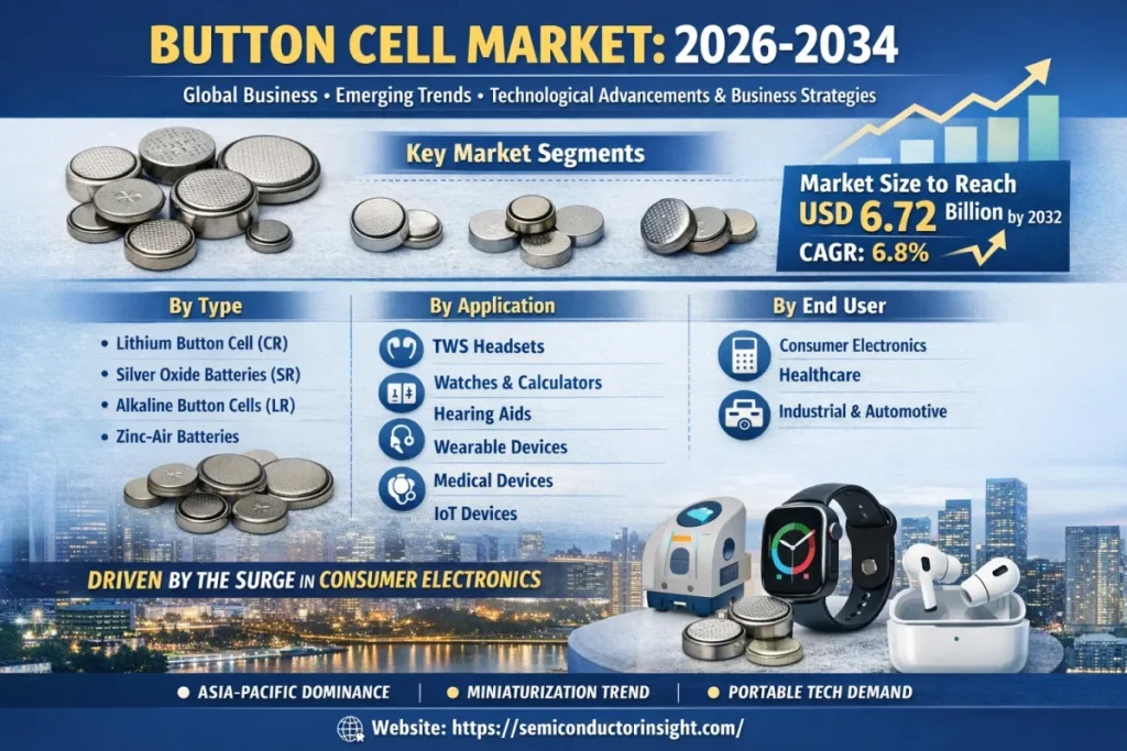 kボタン型電池市場：グローバルビジネスの新興トレンド、技術進歩、およびビジネス戦略 2026-2034