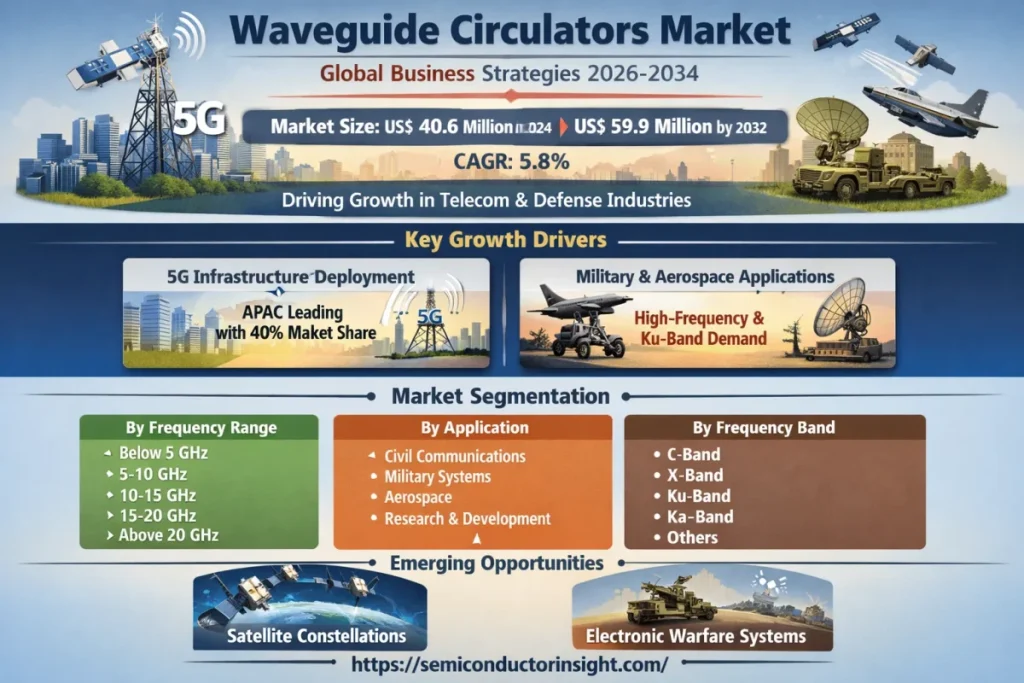 導波管サーキュレータ市場：グローバル・ビジネス戦略 2026-2034