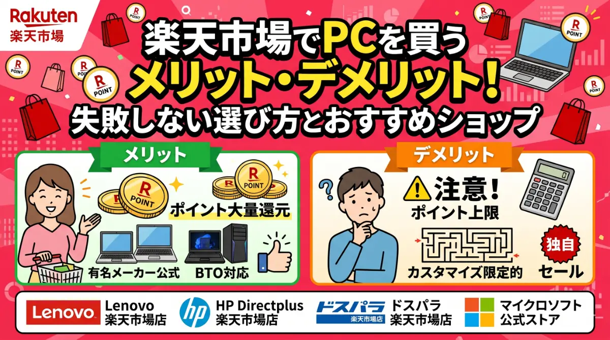 楽天市場でPCを買うのは本当にお得？ポイント還元の落とし穴まで徹底解説！