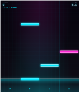 仕事の合間に一息を。無料ブラウザ音ゲー「NEON BEAT」がスキマ時間にちょうどいい